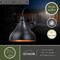 Vaxcel Delano 1 Light Dusk to Dawn Bronze Gold Farmhouse Barn Dome Outdoor Wall Lantern T0319 - alternate 6